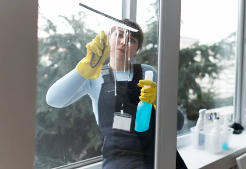 Nettoyage de vitres intérieures et extérieures à la Feuillie